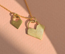Load image into Gallery viewer, 14k Gold Geometric Heart Pendant