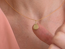 Load image into Gallery viewer, 14k  Gold Two-Sided Drop Pendant