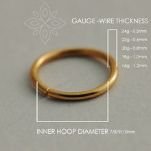 Load image into Gallery viewer, 14k Gold Hammered Hoop Ring
