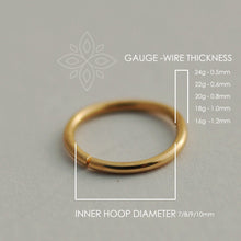 Load image into Gallery viewer, 14k Solid Gold Tribal Drop Hoop Ring
