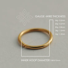 Load image into Gallery viewer, 14k Solid Gold Minimalist Flower Nose Ring
