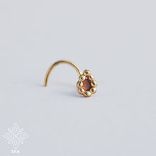 Load image into Gallery viewer, 14k Gold Indian Tiny Drop Nose Stud
