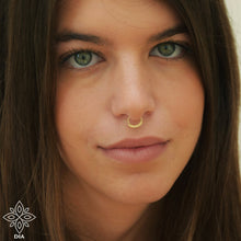 Load image into Gallery viewer, 14k Solid Gold Bohemian Hoop Ring