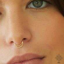 Load image into Gallery viewer, 14k Solid Gold Double Hoop Ring