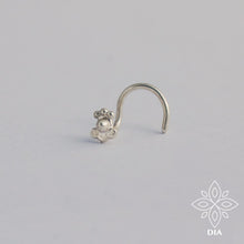 Load image into Gallery viewer, Silver Dainty Flower Nose Stud