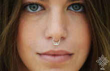 Load image into Gallery viewer, 14k Solid Gold Boho Hoop Ring