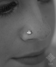 Load image into Gallery viewer, Silver Evil Eye Nose Stud