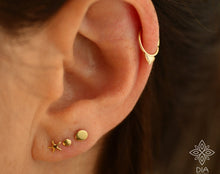 Load image into Gallery viewer, 14k Gold Tiny Star Nose Stud