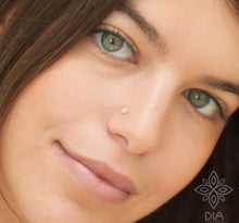 Load image into Gallery viewer, 14k Gold Indian Tiny Drop Nose Stud