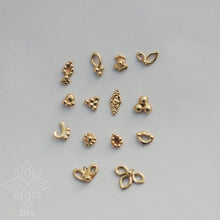 Load image into Gallery viewer, 14k Solid Gold Boho Tiny Nose Stud