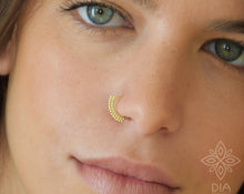 Load image into Gallery viewer, 14k Solid Gold Indian Nose Ring