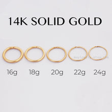 Load image into Gallery viewer, 14k Yellow Gold Gemstone Belly Ring
