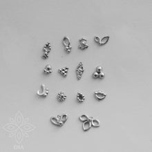 Load image into Gallery viewer, Sterling Silver Gold Boho Tiny Nose Stud