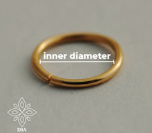 Load image into Gallery viewer, 14K Gold Tiny Opal Beads Nose Hoop