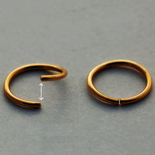 Load image into Gallery viewer, 14k Gold Wrapped Nose Hoop