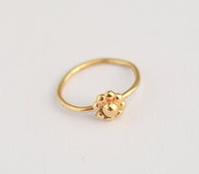 Load image into Gallery viewer, 14k Solid Gold Flower Nose Ring
