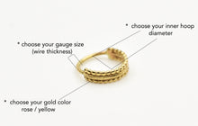 Load image into Gallery viewer, 14k Solid Gold Inifinity Nose Hoop