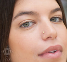 Load image into Gallery viewer, 14k Gold Indian Tiny Drop Nose Stud