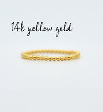 Load image into Gallery viewer, Set of Three 14k Gold / Silver Minimal Dotted Rings