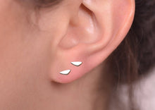Load image into Gallery viewer, 14k Gold Dainty Pebble Stud Earrings