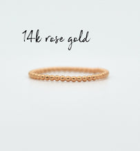 Load image into Gallery viewer, Set of Three 14k Gold / Silver Minimal Dotted Rings