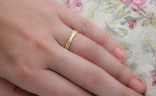 Load image into Gallery viewer, 18k Gold Wedding Band Hellenistic Boho Ring - Juniper
