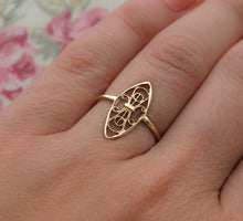 Load image into Gallery viewer, 14k Gold Filigree Boho Ring