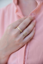 Load image into Gallery viewer, 14k Gold Filigree Boho Ring