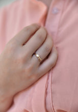 Load image into Gallery viewer, Set of 2 14k Mixed Yellow and Rose Gold Tiny Heart Rings