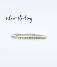 Load image into Gallery viewer, Set of Three 14k Gold / Silver Minimal Dotted Rings