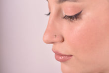 Load image into Gallery viewer, 14k Gold Cross Nose Stud - 20 Gauge