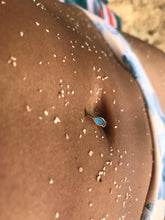 Load image into Gallery viewer, 14k Rose Gold Gemstone Belly Ring