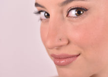 Load image into Gallery viewer, 14k Gold Cross Nose Stud - 20 Gauge