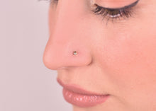 Load image into Gallery viewer, 14k Gold Tiny Square Nose Stud