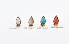 Load image into Gallery viewer, 14k Yellow Gold Gemstone Belly Ring