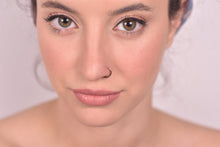 Load image into Gallery viewer, 14k Gold Hammered Hoop Ring