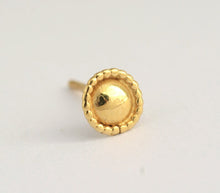 Load image into Gallery viewer, 14k Gold Tribal Flower Nose Stud