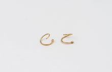 Load image into Gallery viewer, 14k Gold Small Spiral Hoop Earrings