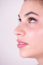 Load image into Gallery viewer, 14k Gold Tiny Tribal Circle Nose Stud