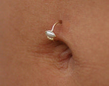 Load image into Gallery viewer, 14k Rose Gold Eye Belly Ring
