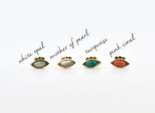 Load image into Gallery viewer, 14k Solid Rose Gold Eye Belly Hoop Ring