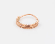 Load image into Gallery viewer, 14k Gold Boho Indian Hoop Earrings