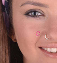 Load image into Gallery viewer, 14k Solid Gold Inifinity Nose Hoop