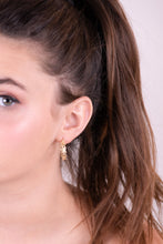 Load image into Gallery viewer, 14k Gold Boho Lace Hoop Earrings