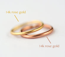 Load image into Gallery viewer, 14K Solid Gold Dotted Hoop Ring
