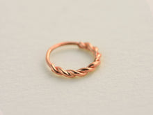 Load image into Gallery viewer, 14k Gold Twisted Hoop Ring
