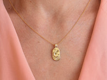 Load image into Gallery viewer, Gold Moon Necklace 14k Gold - Luna