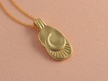 Load image into Gallery viewer, Gold Moon Necklace 14k Gold - Luna