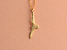 Load image into Gallery viewer, 14k Gold Flying Bird Pendant