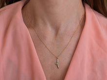 Load image into Gallery viewer, 14k Gold Flying Bird Pendant